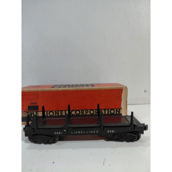 Lionel 3461 Train O Gauge Model Railroad Post War Operating Log Car w/Box - Picture 3 of 12